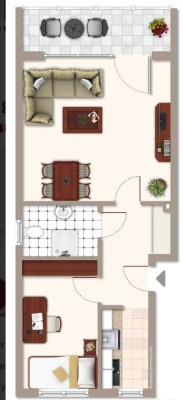 Frisch sanierte 2-Zimmer-Wohnung mit Balkon und Stellplatz in Grömitz – modern, hell, ruhig gelegen