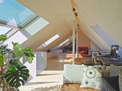 Luxus trifft Design: Einzigartige Dachgeschoss-Maisonette in Alt-Bogenhausen