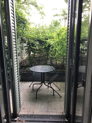 Barrierefreie 3 Zi. Whg. mit EBK, 2 Terrassen und Gartenanteil von privat