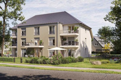 Neue Wohnung mit Terrasse und Garten zum See