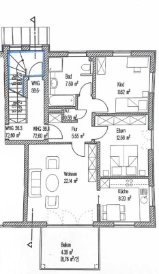 Stilvolle 3-Zimmer-Wohnung mit Balkon in ruhiger Lage in Ingolstadt