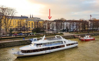 1 Zi-App. Innenstadt direkt am Rhein, komplett modernisiert 2018/2020