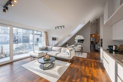 *BESTLAGE* ++ 4 Zimmer DG-Wohnung + Balkon – klimatisiert inkl. Möbel + Parkplatz ++
