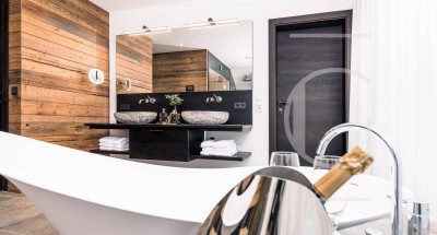 Zweitwohnsitz: Luxuriöse Gartenmaisonette in exklusiver Ski In/Ski Out Lage von Leogang!