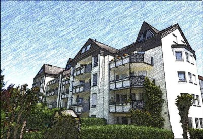 � Frankfurt-Skyline zum Greifen nah: 92 m² Weitblick-Loge mit 0,60% Zins-Chance! Miete war gestern.