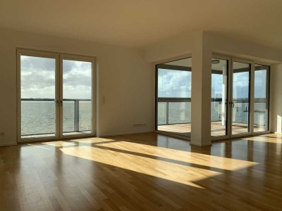 4-Zimmer-Luxuswohnung mit Weserblick, Sauna, Garage & Frischluftanlage