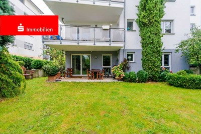 Bad Soden:Attraktive 3-Zimmer-Wohnung mit modernem Schnitt und idyllischem Garten