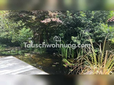 Tauschwohnung: Schönes Haus mit großem Garten und Teich