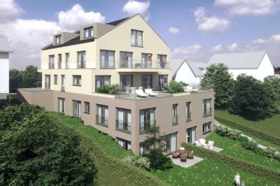 High End Wohnung, barrierefrei, in Bad Vilbel mit Mega Terrasse (100 m²) und traumhaften Blick