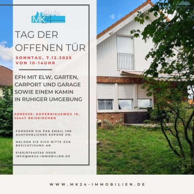 Wohnen mit Wohlfühlfaktor – Einfamilienhaus mit ELW in herrlich ruhiger Lage von Reiskirchen