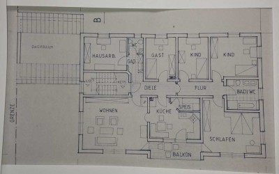 Attraktive 6-Raum-Wohnung am Südhang mit Balkon und Garten in Teugn