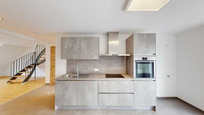 Schöne 3-Zimmer-Maisonette-Wohnung in Kaiserslautern mit Einbauküche und Balkon