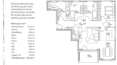 Geschmackvolle 4-Raum-Wohnung in Augsburg