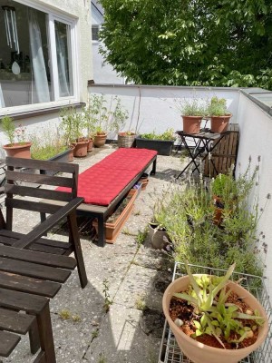 Geschmackvolle 3-Raum-Terrassenwohnung ideal für Pärchen EBK in Pfersee