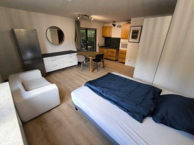 möblierte 1-Zimmer Wohnung mit Garten, frisch saniert, in Stuttgart-Neugereut - furnished flat