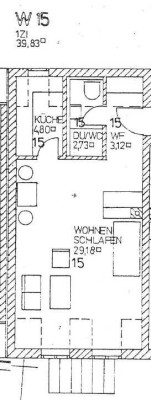 helle 1,5-Zimmer-Maisonette-Wohnung in Eching
