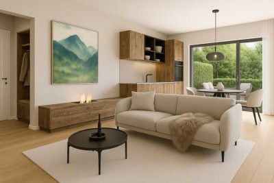 "Meine kleine Gartenwohnung" nur einen Steinwurf vom See entfernt