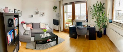 ZWISCHENMIETE: Helle, möblierte 2-Zimmer-Wohnung mit Balkon – Nähe Innsbruck, befristet zu vermieten