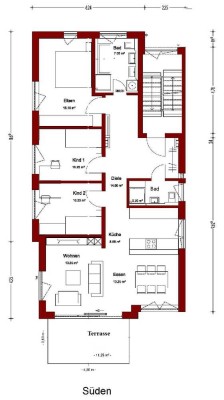 Bestlage, Neubau 2019, moderne 4-Zi.-Whg.,  EG, Terrasse und 160m² Garten, KFW55 A