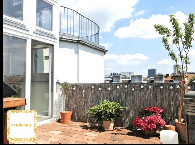 POWER PENTHOUSE! Künstler-Loft! TRAUMAUSBLICK ! Loftartige helle Dachterrassenwohnung in guter Wohnruhelage!