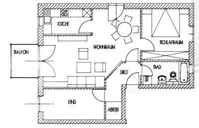 Provisionsfrei: 3 Zimmer Wohnung mit großen Westbalkon in Unterbiberg