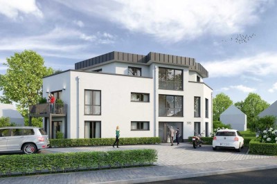 Baubeginn in Kürze: EG-Wohnung in 5-Fam-Haus im KFW 40 Standard mit Wärmepumpe in Verberg mit Garten