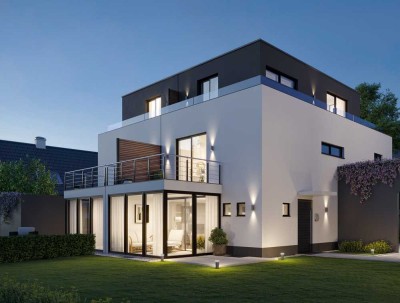 Neubau Doppelhaushälfte im Bauhaus-Design in zentraler Lage in Bogenhausen