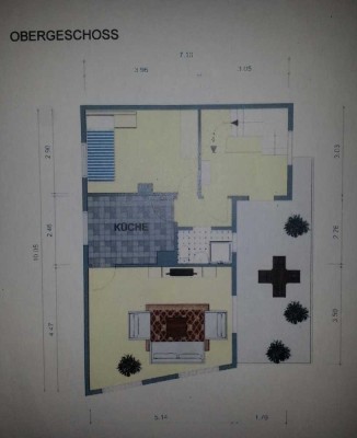 Helle Wohnung mit 4 Zimmer, über zwei Etagen, mit Südbalkon in Griesheim zu vermieten