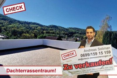 ERSTBEZUGSFEELING! Penthousewohnung mit 80 m² Dachterrasse am Kehlberg!