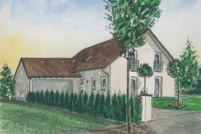 Modernes Architektenhaus für die große Familie