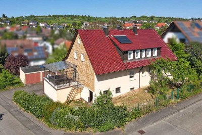 TOP-Lage in Gräfenhausen - 2-Familienhaus mit Garten, Garagen und Wintergarten