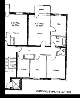 Gut geschnittene 4-Zimmer-Hochparterre-Wohnung mit Balkon in Germering