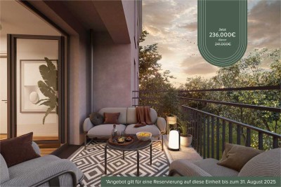 PREISAKTION: Smarte 2-Zimmer-Wohnung mit sonnigem Balkon