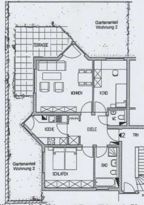 Exklusive 3-Zimmer-Wohnung mit großen Terrassen- und Gartenbereich