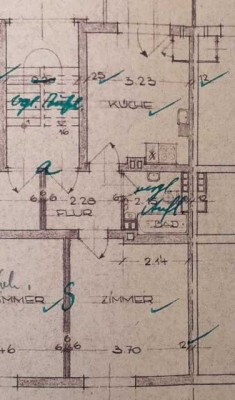 Freundliche und gepflegte 1-Raum-Wohnung mit Balkon und Einbauküche in Saarbrücken