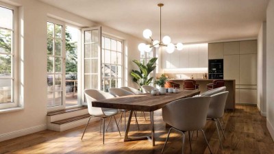 Gesamte Etage am Tegeler See, mit Terrasse und Seeblick