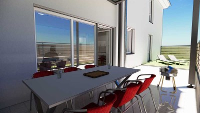 Moderne 4-Raum Wohnung im Erstbezug mit großer Terasse