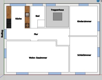 Traumhafter Erstbezug nach Kernsanierung – moderne, helle 3-Zimmer-Wohnung in Top Lage