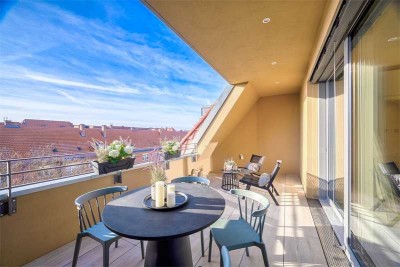 Der Luxus, niemanden über sich zu wissen. Dachneubau mit Rooftop-Terrasse