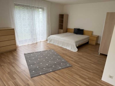 Möblierte, attraktive und gepflegte 1-Raum-EG-Wohnung mit Terrasse und EBK in Ingolstadt