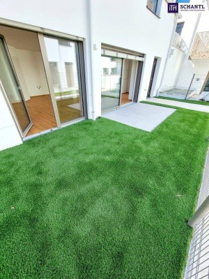 Herbstaktion! Einfach genial! Cooles Townhouse mit Garten! 3 Zimmer + Ideale Raumaufteilung + Erdwärme + Absolute Ruhelage + Tiefgarage! Nachhaltig und zukunftssicher investiert!
