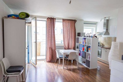 Top-Lage 1-Raum-Wohnung mit Balkon und EBK