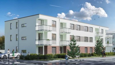 Helle 3-R-Wohnung, KfW-förderfähig "KFN" ( 100 T€ Kredit), Gartenanteil, PKW-Stellplatz, PV-Anlage