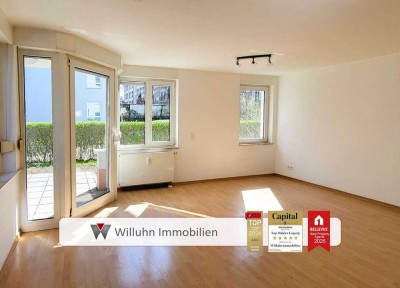 Attraktive Wohnung mit Terrasse, Tageslichtbad, Tiefgaragenstellplatz u.v.m.