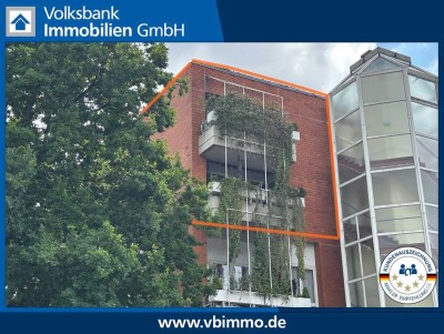 Viersen-Zentrum: Haus im Haus, 146m² Wohnfläche auf 3 Etagen mit 2 Loggien und TG-Stellplatz