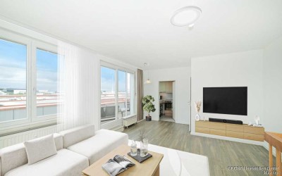 Lichtdurchflutete Maisonette mit sonniger Dachterrasse