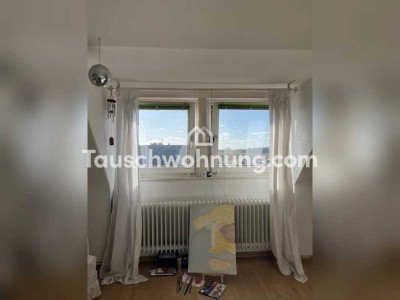 Tauschwohnung: Tausche 3-Zimmer DG mit Garten gegen 2-Zimmer mit Balkon