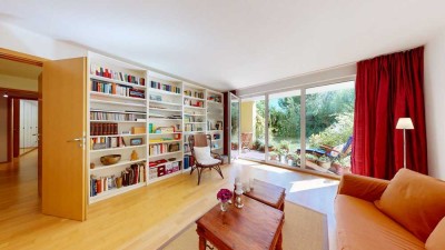 Helle Drei-Zimmer-Gartenwohnung in familienfreundlichem Ensemble in Westend-Nord