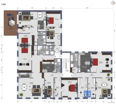 Investmentpaket/6 Wohnungen/10% AfA/vermietet/saniert/Hausverwaltung