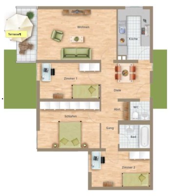 4-Zimmer-Wohnung in München Fürstenried